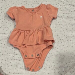 Carter's Peach Ruffle One Piece